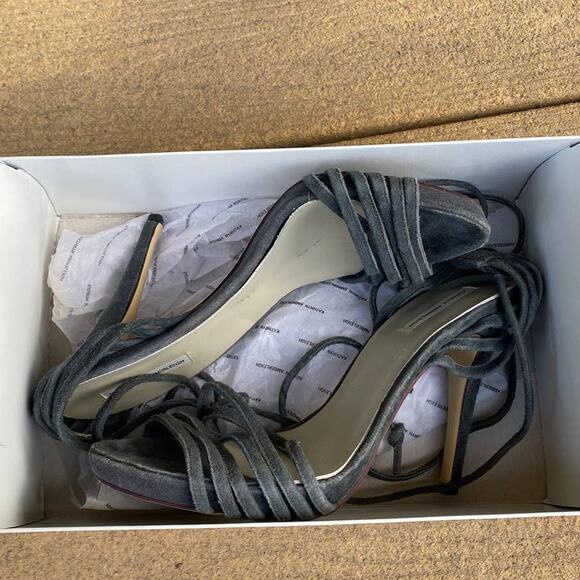 Suede Strappy Heels Kathryn Amberleigh - Picture 8 of 11